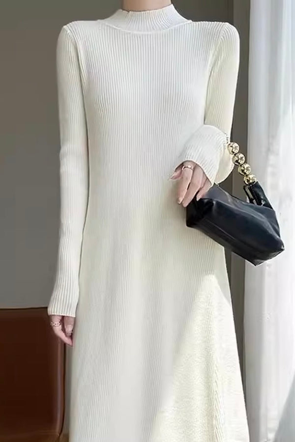 Slim-Fit Knit Maxi Dress