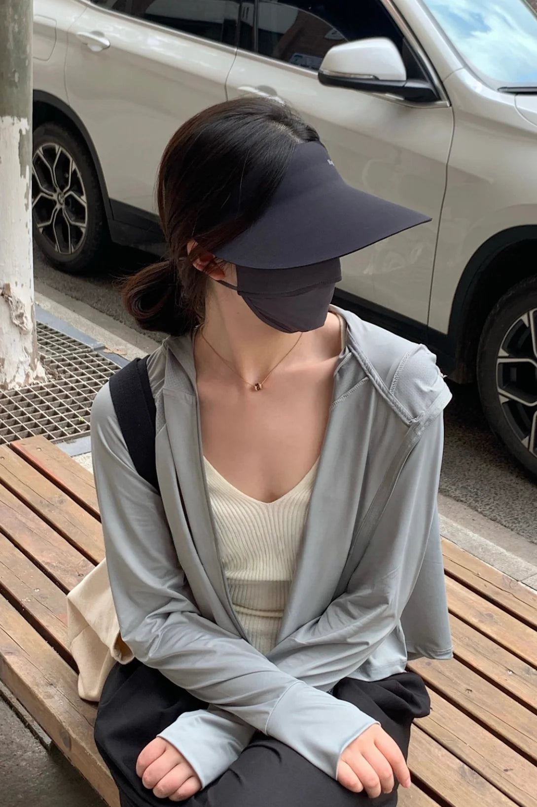 Women’s UPF 50+ Foldable Wide-Brim Sun Hat – Lightweight, Breathable, with Face Shield