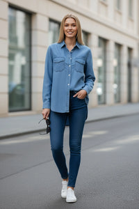Cotton Blue Denim Shirt