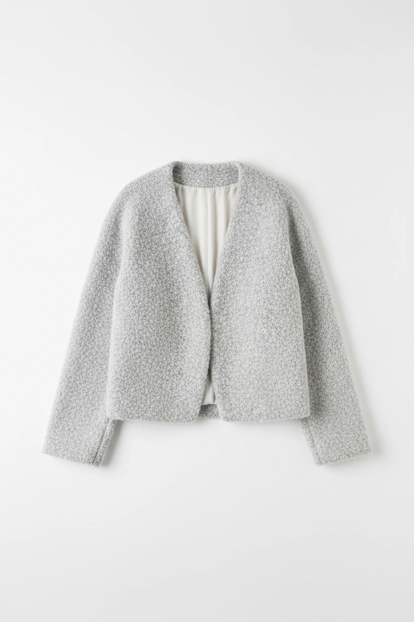Wool Buttonless Cardigan