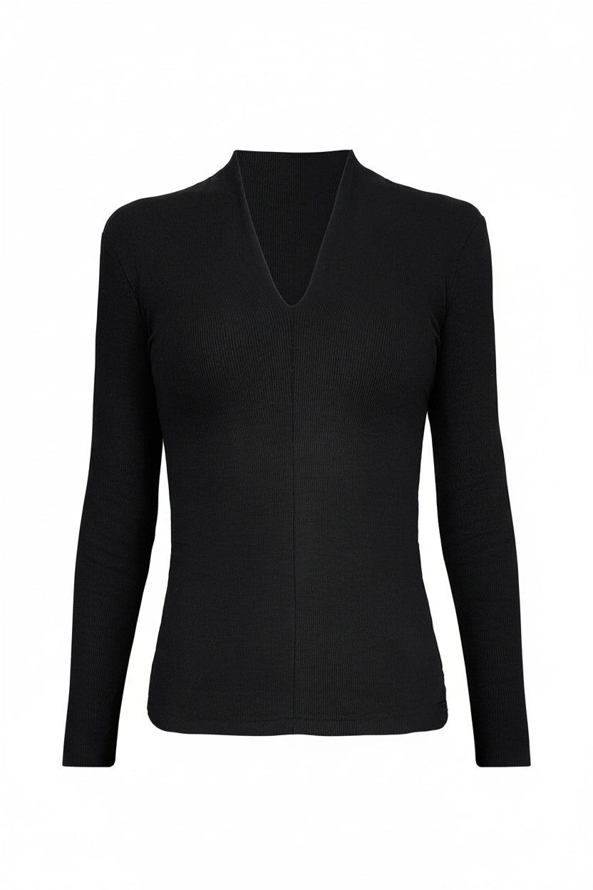 Long Sleeve V-Neck Top