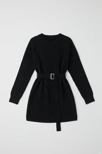 Round-Neck Sweater Mini Dress