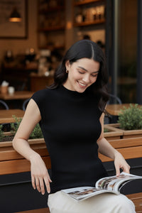 Slim-fit Wool Knit Top