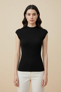 Slim-fit Wool Knit Top