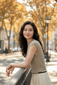 Slim-fit Wool Knit Top