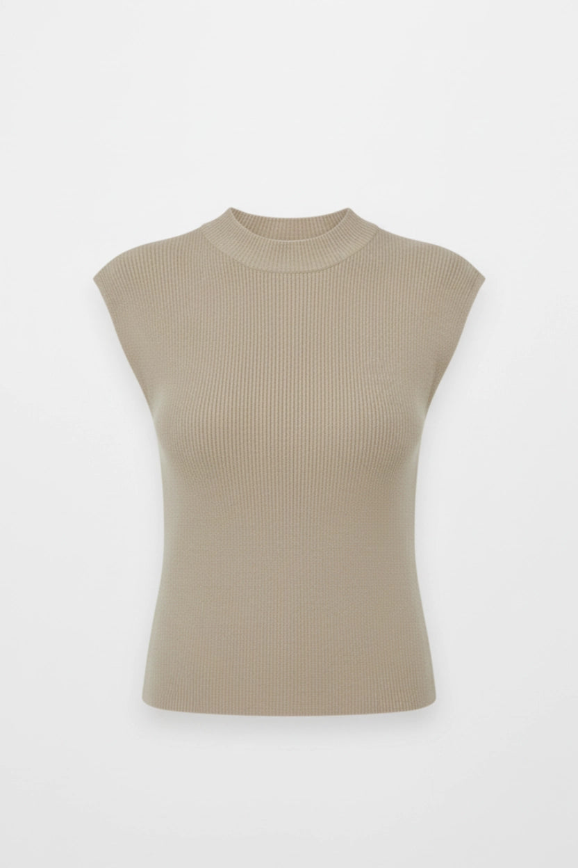 Slim-fit Wool Knit Top