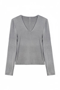 V-Neck Long Sleeve Top