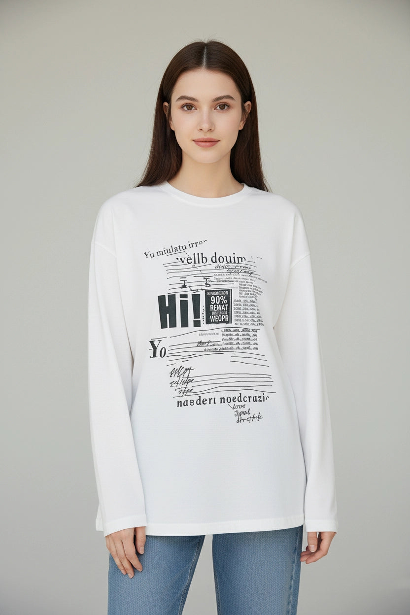 Cotton Printed Long Sleeve