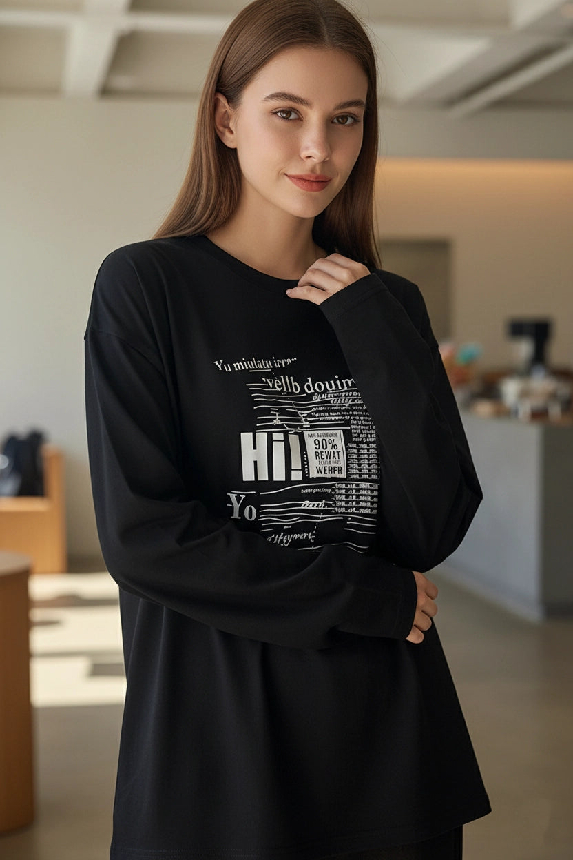 Cotton Printed Long Sleeve