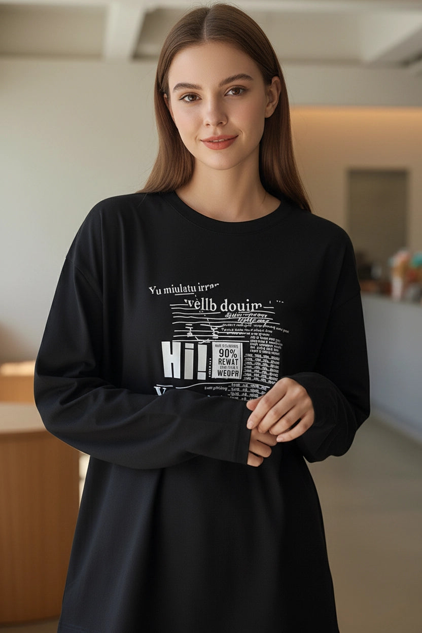 Cotton Printed Long Sleeve