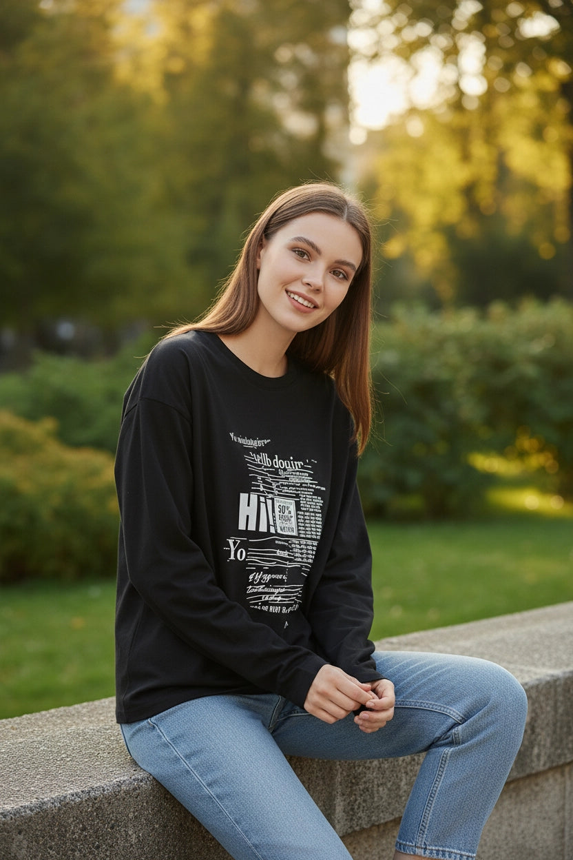 Cotton Printed Long Sleeve