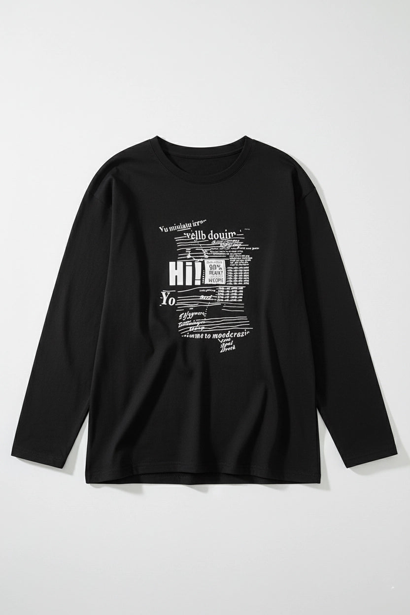 Cotton Printed Long Sleeve