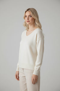 V-Neck Knit Sweater