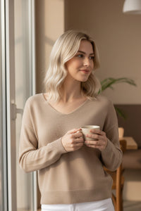 V-Neck Knit Sweater