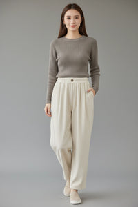 Corduroy Loose-Fit Pants