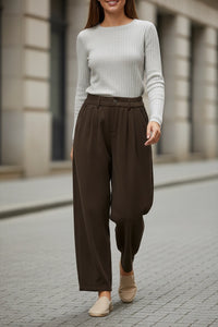 Corduroy Loose-Fit Pants