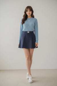 High Waisted Corduroy Skirt