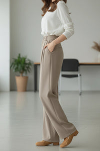 Loose-Fit Casual Suit Pants