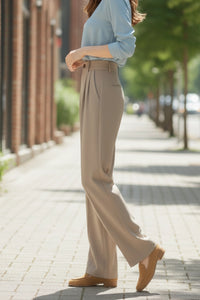 Loose-Fit Casual Suit Pants