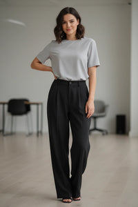 Loose-Fit Casual Suit Pants