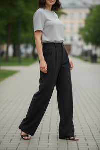 Loose-Fit Casual Suit Pants