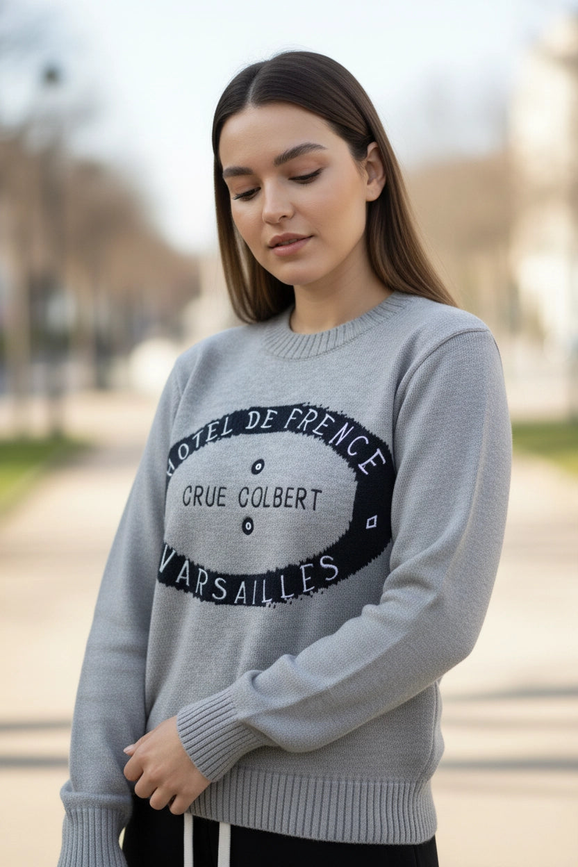 Round-Neck Loose Fit Sweater