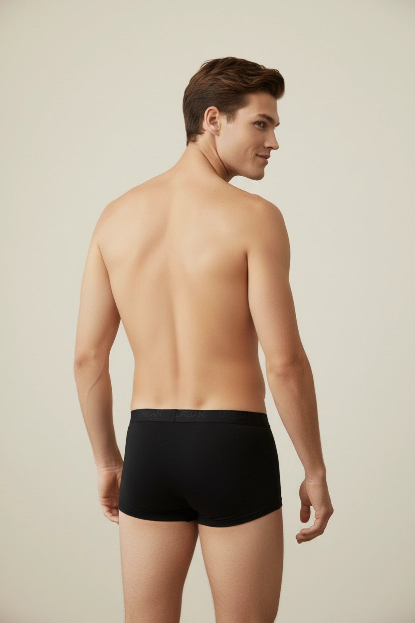 Men’s Antibacterial Breathable Cotton 4“ Boxer Briefs (4-Pack)