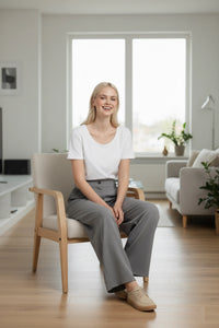 Straight High-Waisted Pants