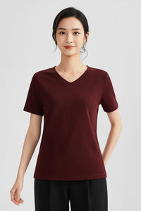 Women’s Premium Cotton V-Neck T-Shirt