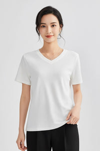 Women’s Premium Cotton V-Neck T-Shirt