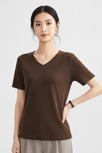 Women’s Premium Cotton V-Neck T-Shirt