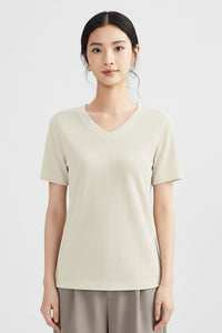 Women’s Premium Cotton V-Neck T-Shirt