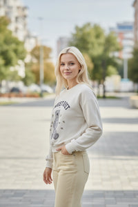 Bear Print Long Sleeve Sweatshirt