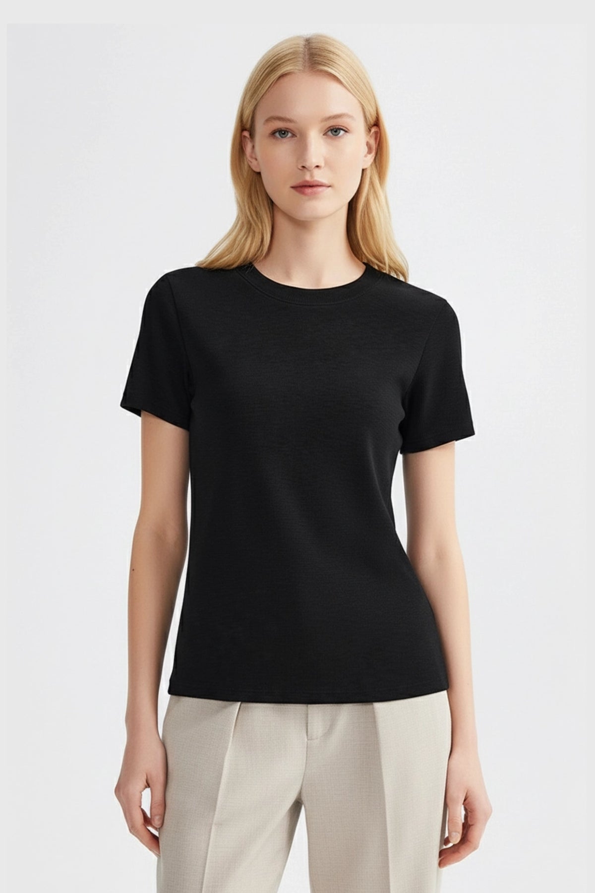 Women’s Premium Cotton Crewneck T-Shirt