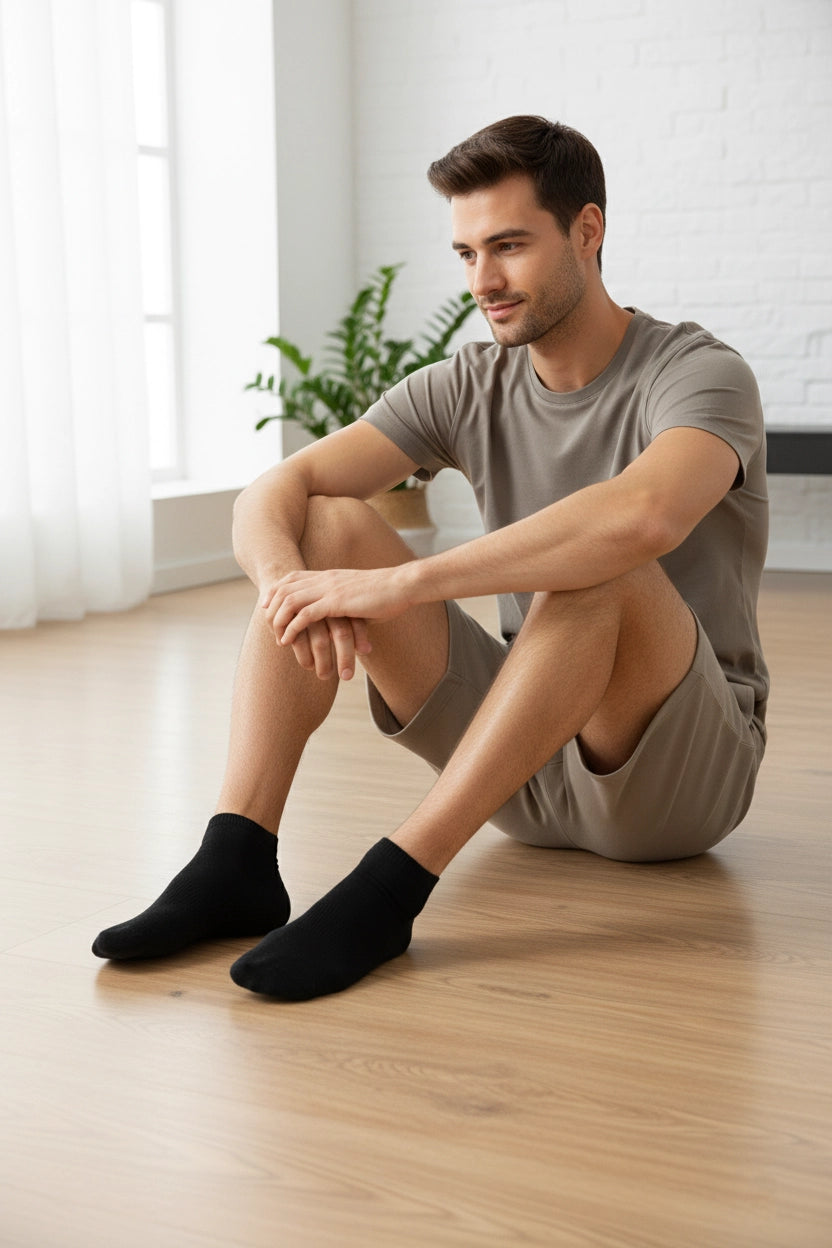 Men’s Active Fresh Cotton Ankle Socks (4-Pack)