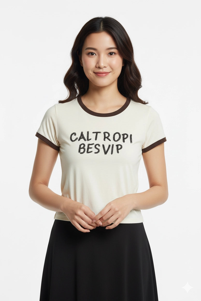 Casual Slim Ringer Tee