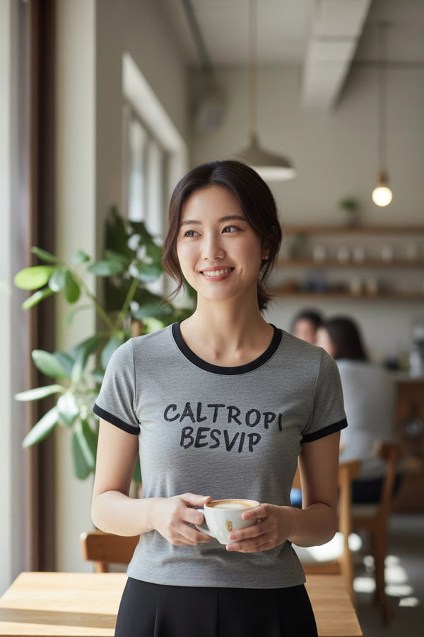 Casual Slim Ringer Tee