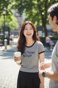 Casual Slim Ringer Tee