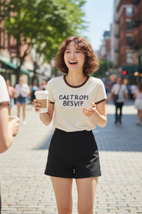 Casual Slim Ringer Tee