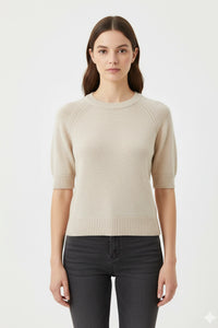 Round Neck Knit Top