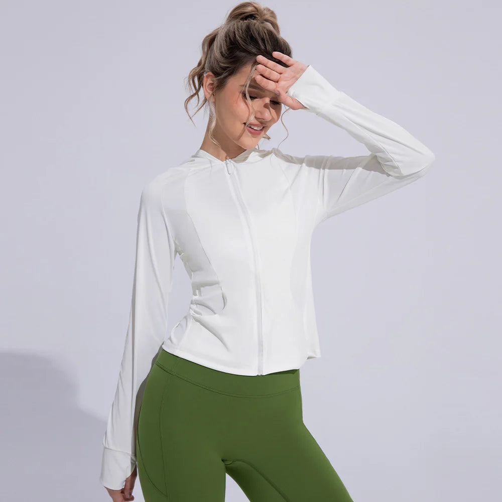 Women’s Ice-Silk UPF 50+ Cooling Sun Protection Jacket – Lightweight, Breathable UV Shield