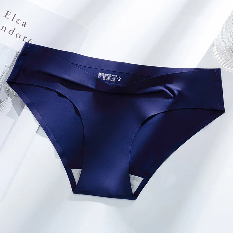 Seamless Ice Silk Cooling Underwear – High-Stretch & Antibacterial Panties for Ultimate Comfort