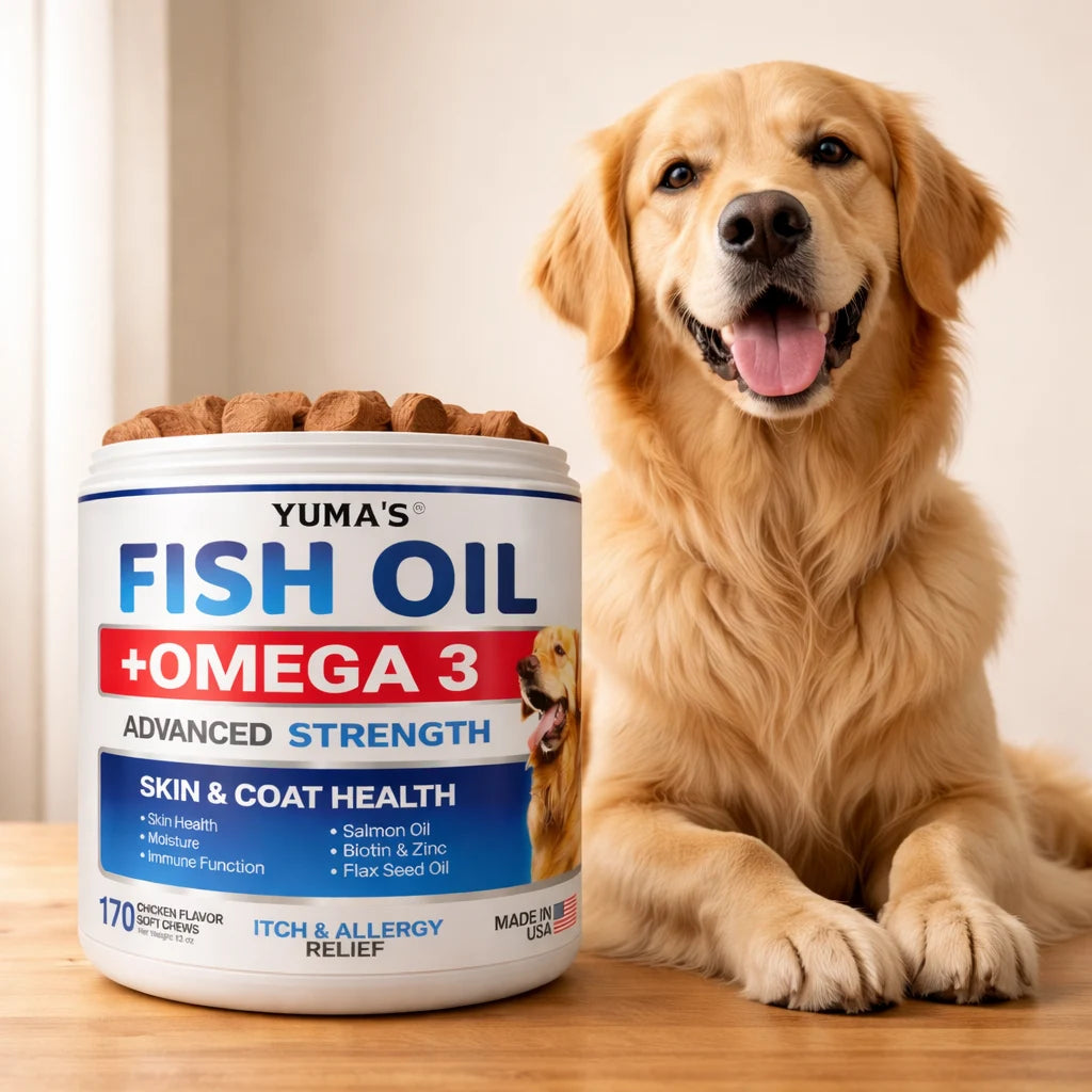 YUMA'S Fish Oil + Omega 3 for Dogs | Skin & Coat Health – YP Style