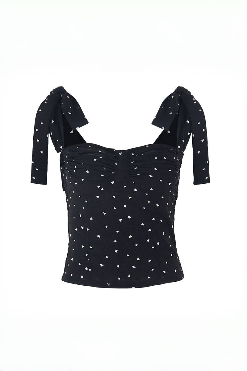 Polka Dot Strap Cami Top