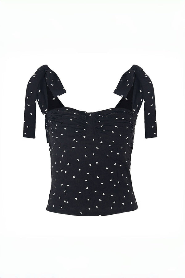 Polka Dot Strap Cami Top