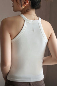 Back-Shaping Padded Spaghetti Strap Camisole – Sculpting Support & Seamless Comfort