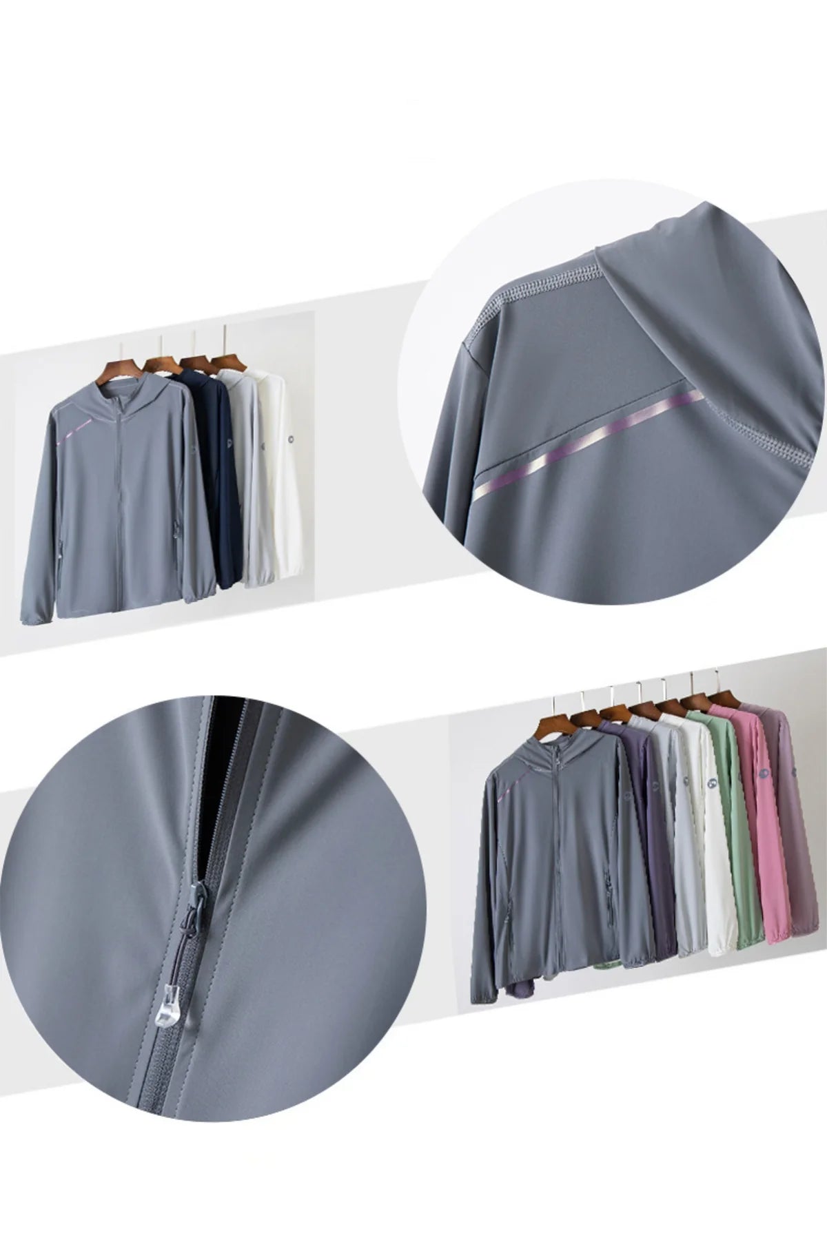 Women’s Ice Silk UV Protection Jacket – Lightweight, Stretchy, Sun-Proof Outer Layer