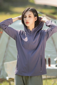 Women’s Ice Silk UV Protection Jacket – Lightweight, Stretchy, Sun-Proof Outer Layer