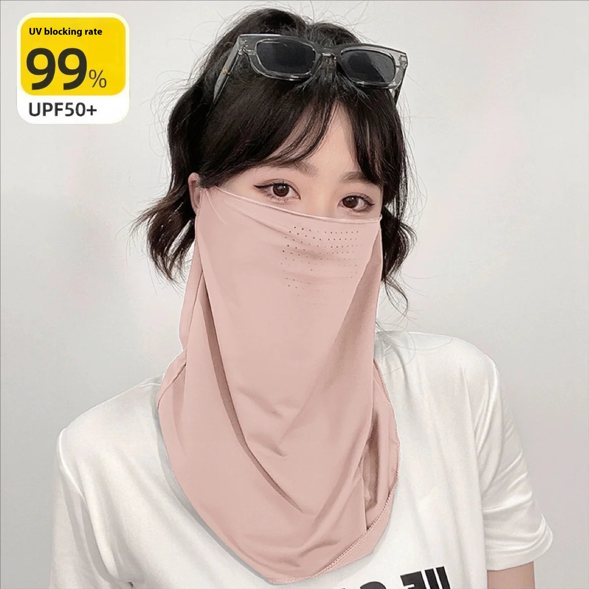 Breathable Sun Protection Face Cover for Outdoor Sports – with Ventilation Holes