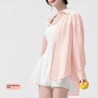 Women’s Ice Silk UV Protection Shirt – Anti-Wrinkle, Cooling & Lightweight